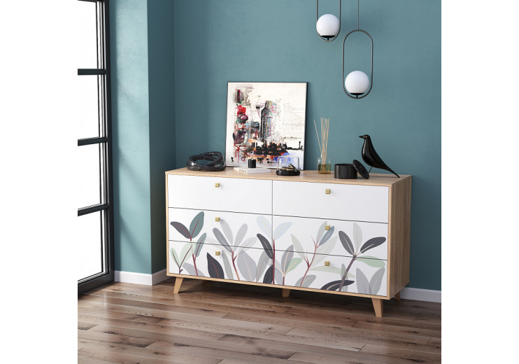 Комод 56.02 Адажио (дуб сонома/белый)
