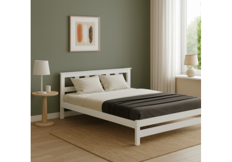 Кровать двуспальная РУНА с покраской